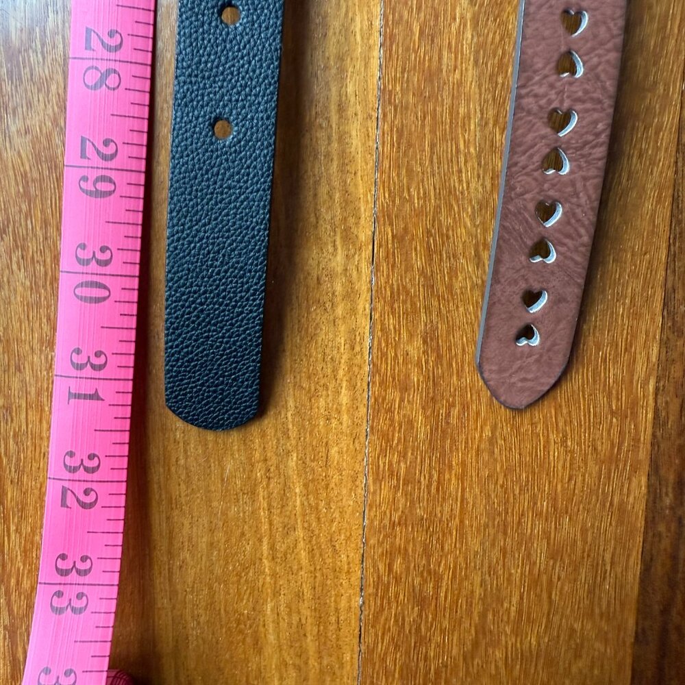 Two Girl's Belts - Black & Brown - Size L - Picture 7 of 9
